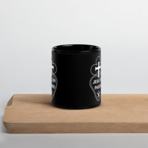 Passionist Black Glossy Mug