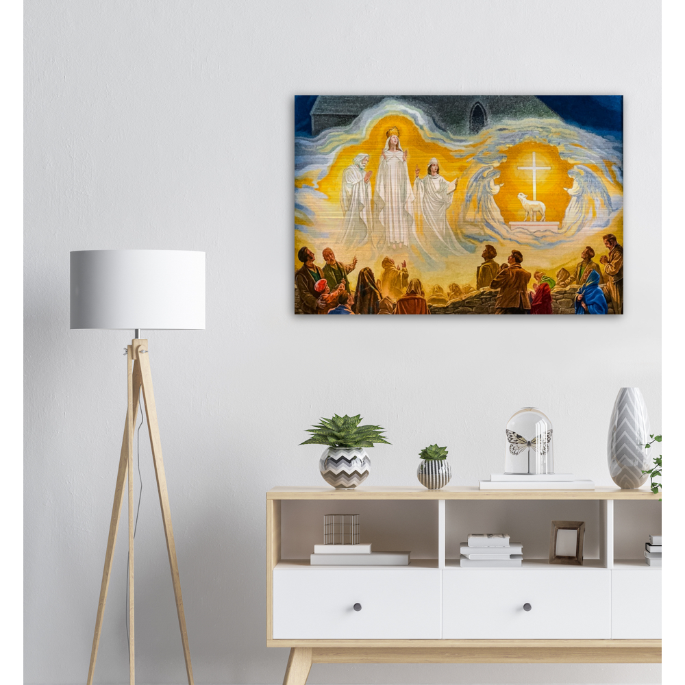 The Apparition of Our Lady of Knock – Brushed Aluminum Print
