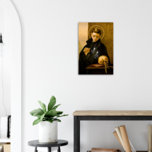 Saint Gabriel of Our Lady of Sorrows - Brushed Aluminum Print