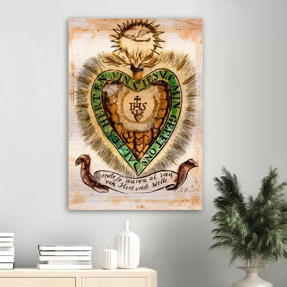 Heart of Divine Love – Brushed Aluminum Print