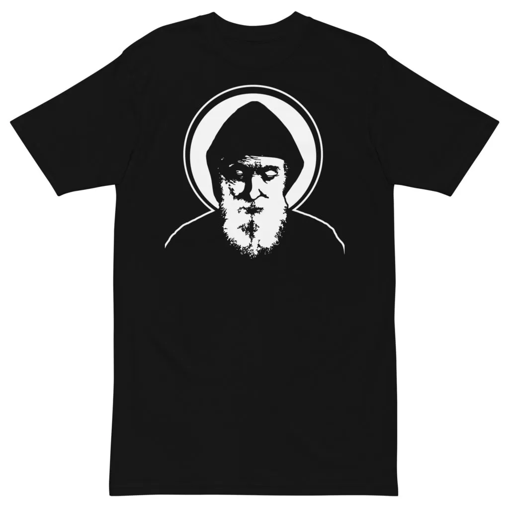 St Sharbel – premium heavyweight tee