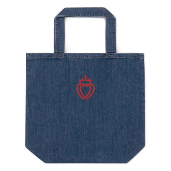 Sacred Heart of Vendee - Organic denim tote bag