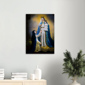 Our Lady of Good Success (Good Event) Brushed Aluminum Print Brushed Aluminum Icons Rosary.Team