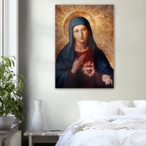 Immaculate Heart of Mary Brushed Aluminum Print