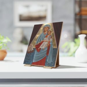 Our Lady Star of the Sea Coptic Icon Ceramic Tile
