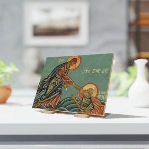 Lord Save Me #CeramicTile #Icon Wall Art Rosary.Team