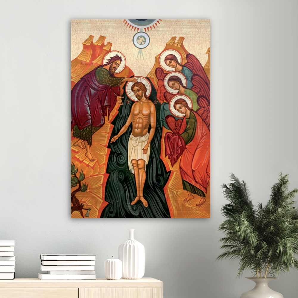 Baptism of the Lord – Brushed Aluminum Print