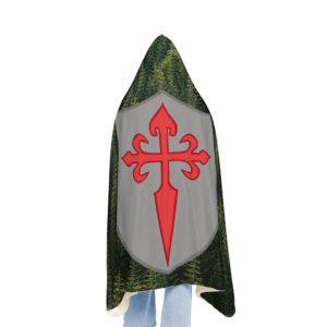 St James Cross Shield – Cruz de San Santiago Snuggle Blanket General Rosary.Team