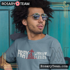 pray without ceasing premium heavyweight tee Apparel Rosary.Team