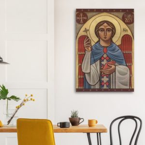 St. Raphael the Archangel – Coptic – Brushed Aluminum Print Brushed Aluminum Icons Rosary.Team