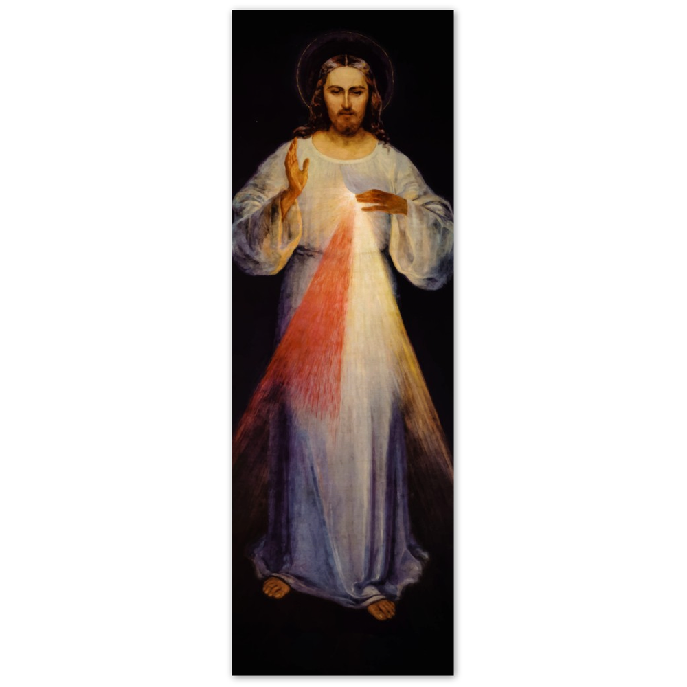 Jesus Christ as the Divine Mercy by Eugeniusz Kazimirowski - Wood Prints