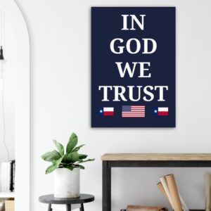 IN GOD WE TRUST – Donate to your School District – TEXAS – Aluminum Print Wall Art Rosary.Team