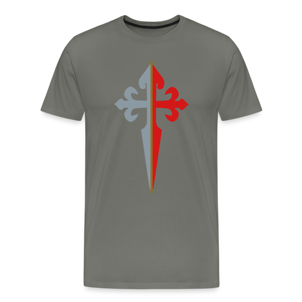 St James Cross #Silver #Metallic Premium T-Shirt