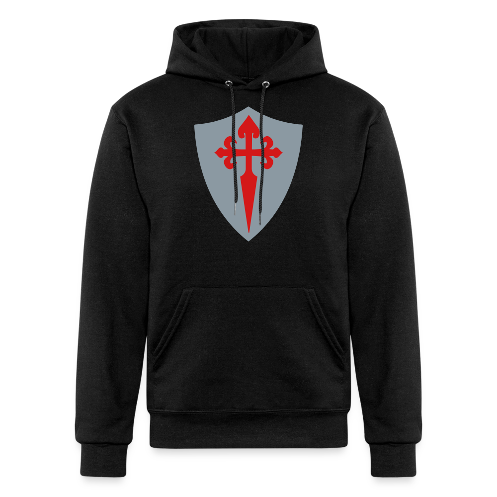 Silver Shield with St James Cross Champion Unisex Powerblend Hoodie
