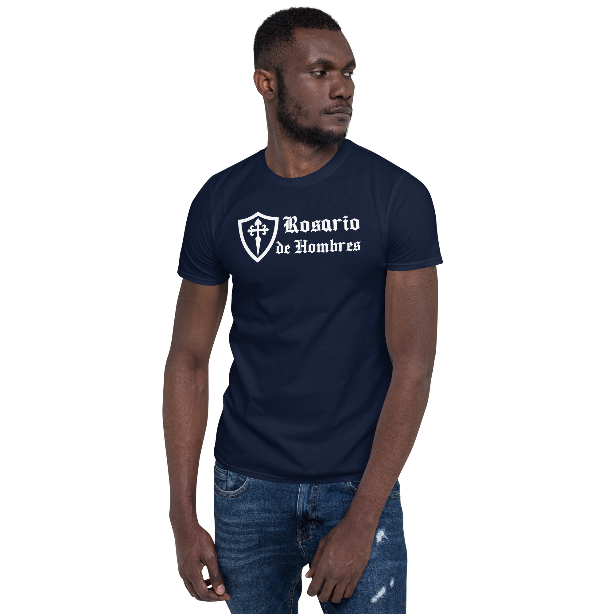 Rosario de Hombres (Basic) con Cruz de San Santiago Short-Sleeve Unisex T-Shirt