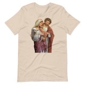 Holy Family, Unisex t-shirt Apparel Rosary.Team