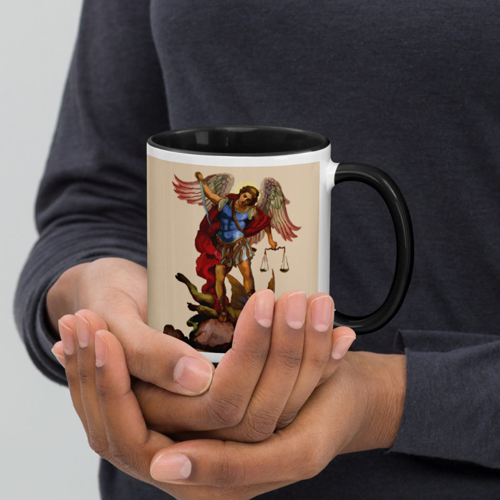 St Michael Mug with Color Inside