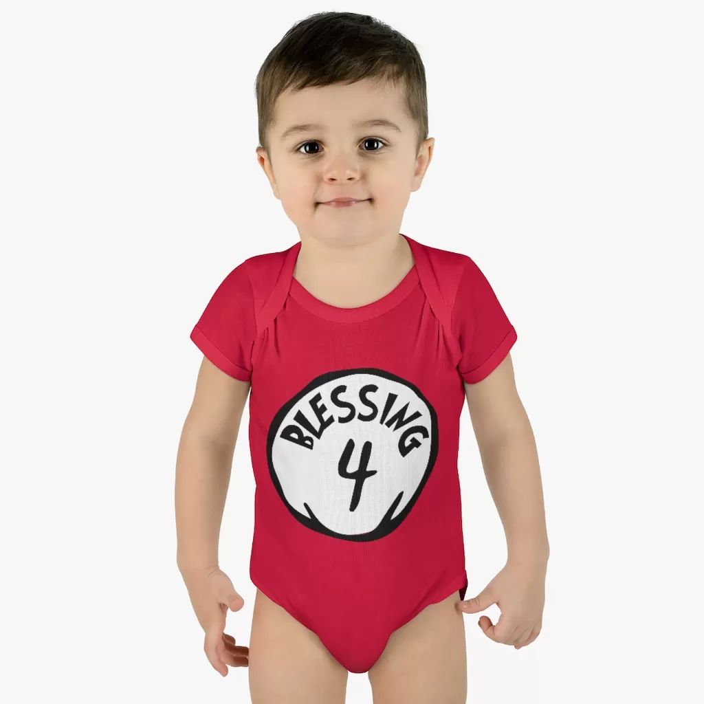 Blessing 4 - Infant Baby Rib Bodysuit - Count your Blessings
