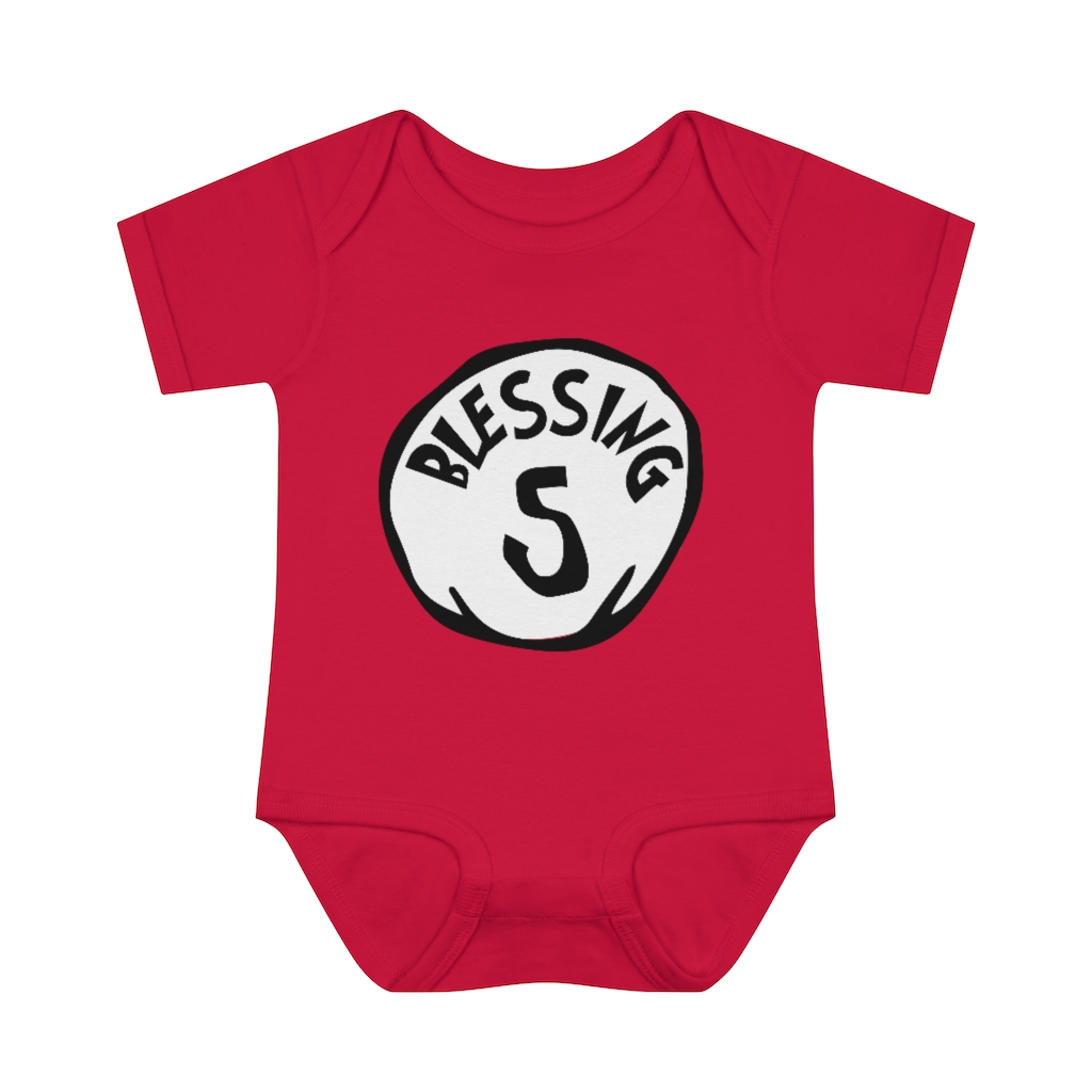 Blessing 5 - Infant Baby Rib Bodysuit - Count your Blessings