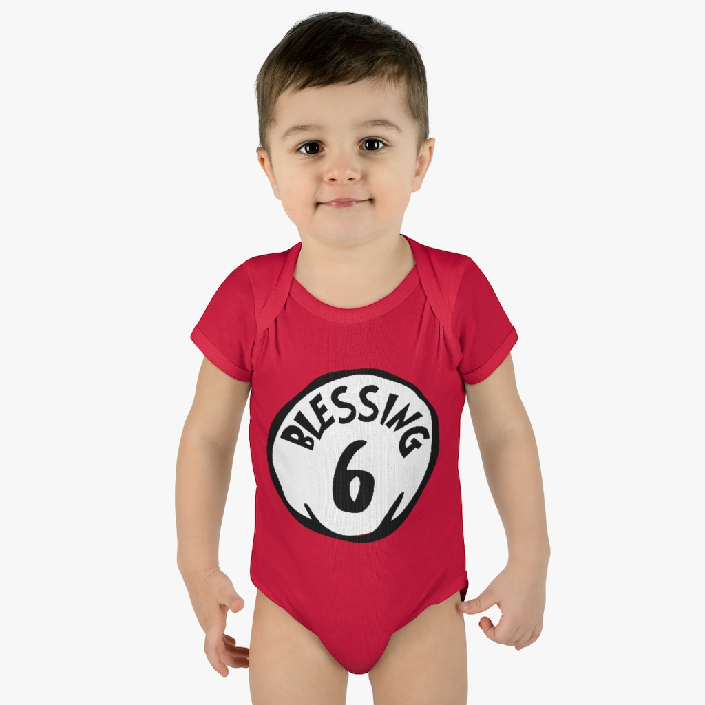 Blessing 6 - Infant Baby Rib Bodysuit - Count your Blessings