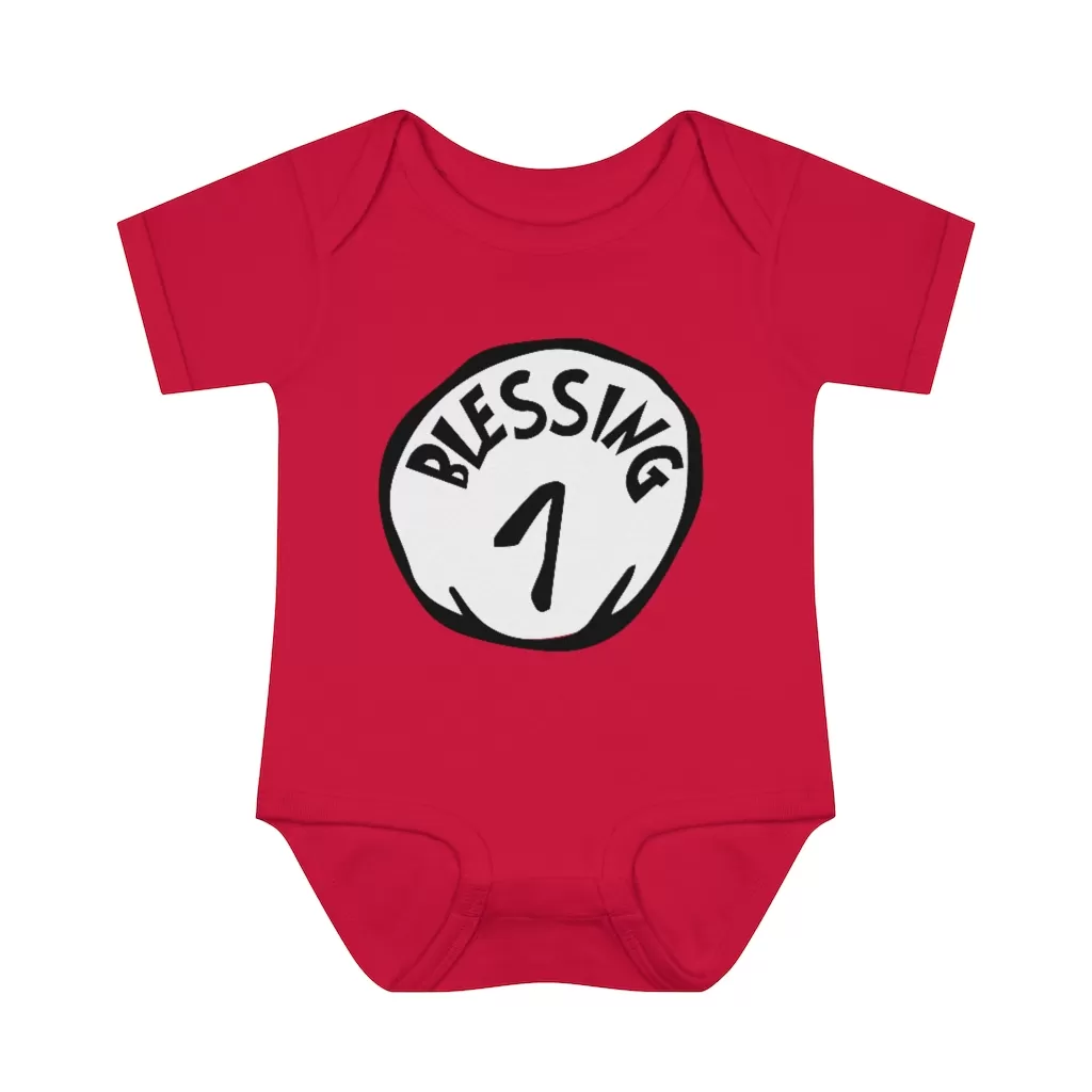 Blessing 1 - Infant Baby Rib Bodysuit - Count your Blessings