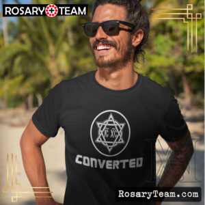 Converted Short-Sleeve Unisex T-Shirt Apparel Rosary.Team