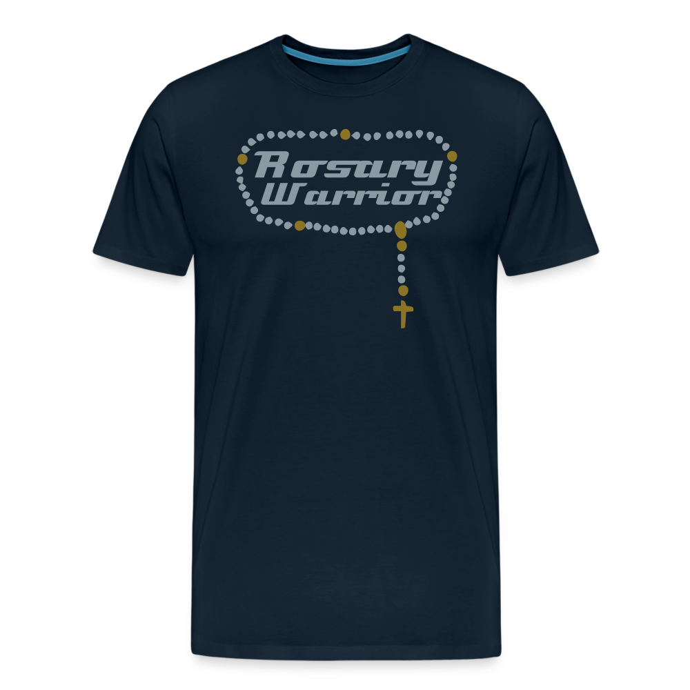 Rosary Warrior #Metallic #Gold #Silver Premium T-Shirt