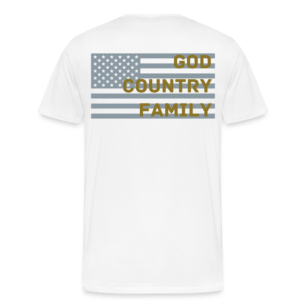 God Country Family #Silver #Gold #USA Premium T-Shirt