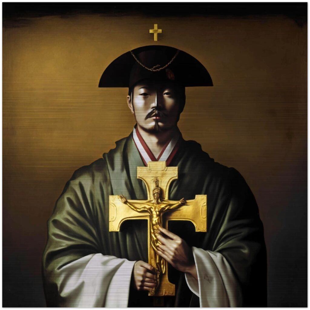 Saint Andrew Kim Taegon ✠ Brushed Aluminum Icon