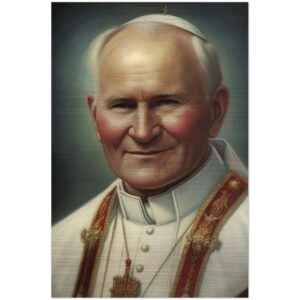 Prayer Of St. John Paul II For Guidance ✠ Brushed Aluminum Icon Brushed Aluminum Icons Rosary.Team