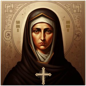 Saint Rafqa Wood Icon Lebanese Maronite Nun St Rebecca Maronite Rosary.Team