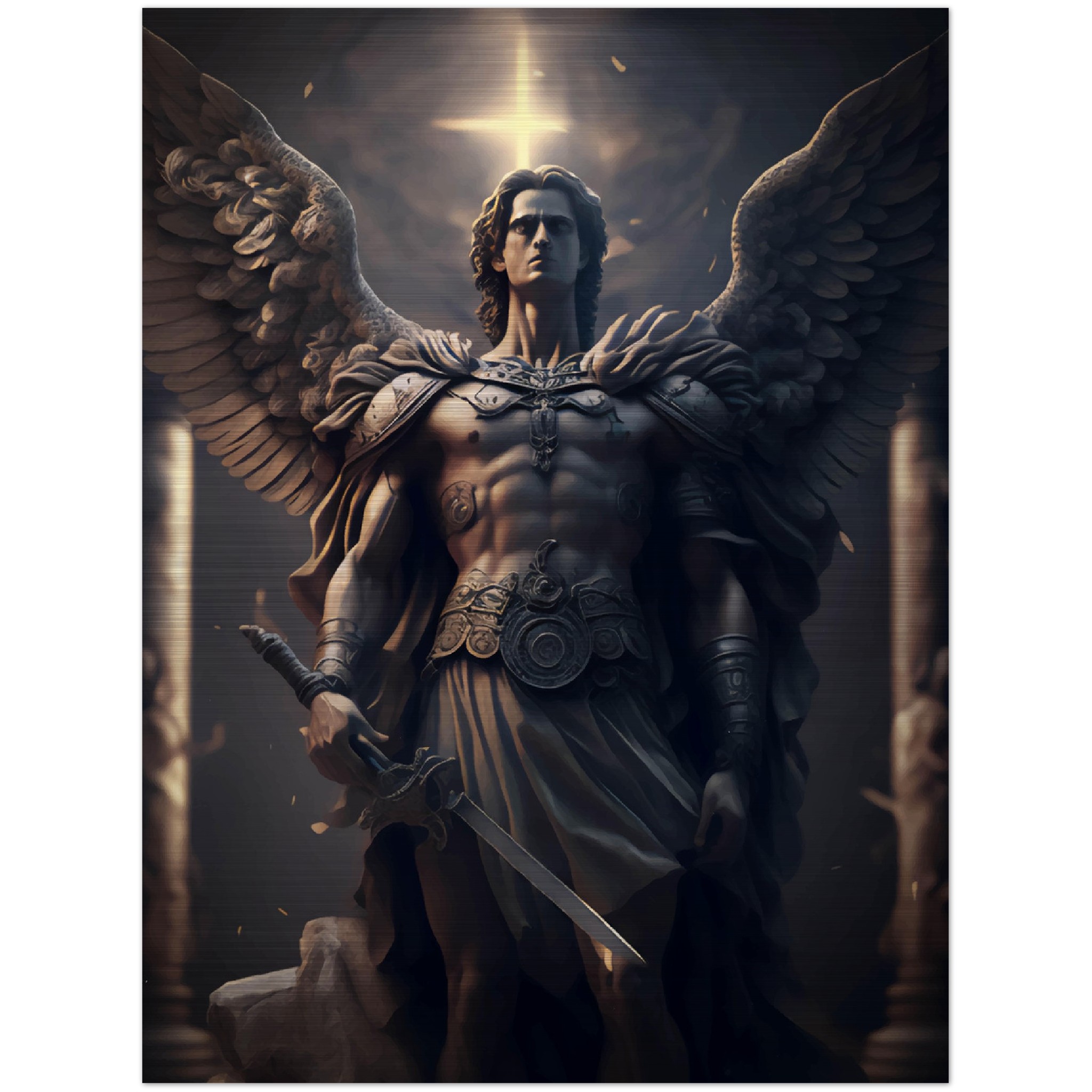 Prince of the heavenly hosts ✠ Brushed Aluminum Print