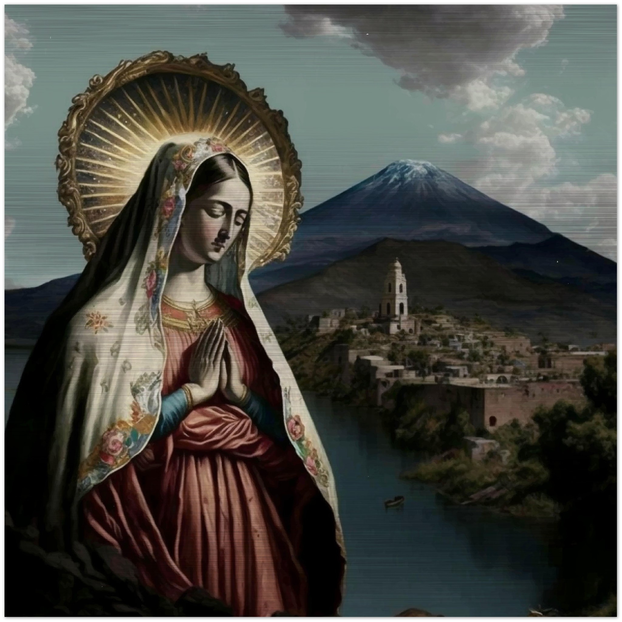 Mother of Mercy ✠ Brushed Aluminum Icon