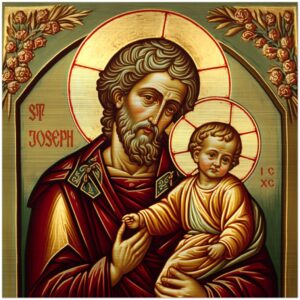 Prayer to St Joseph ✠ Brushed Aluminum Icon Brushed Aluminum Icons Rosary.Team