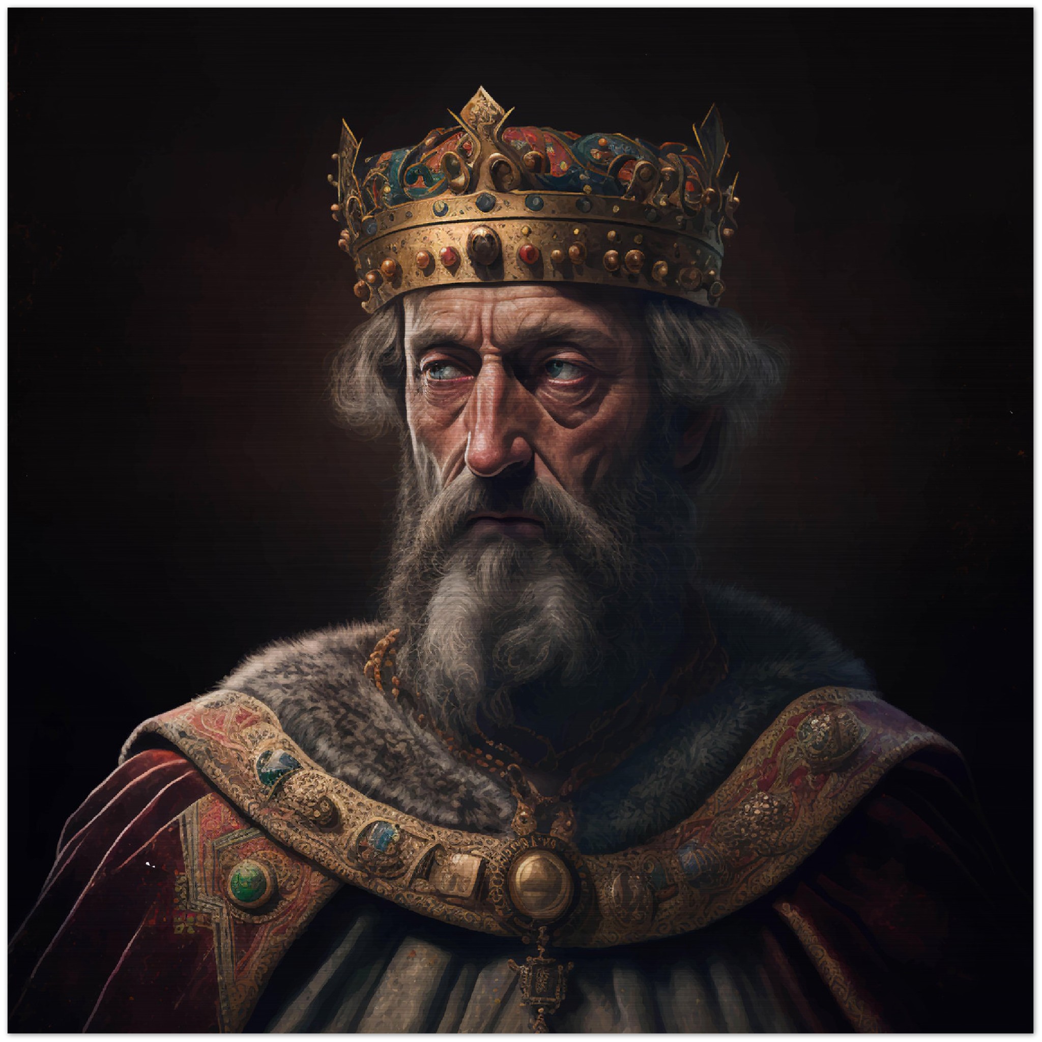 Henry II, Holy Roman Emperor ✠ Brushed Aluminum Icon