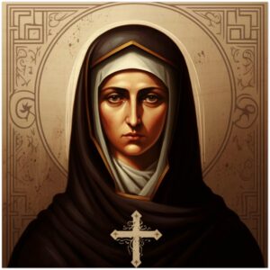 Saint Rafqa Wood Icon Lebanese Maronite Nun Monja Libanesa Maronita Maronite Rosary.Team