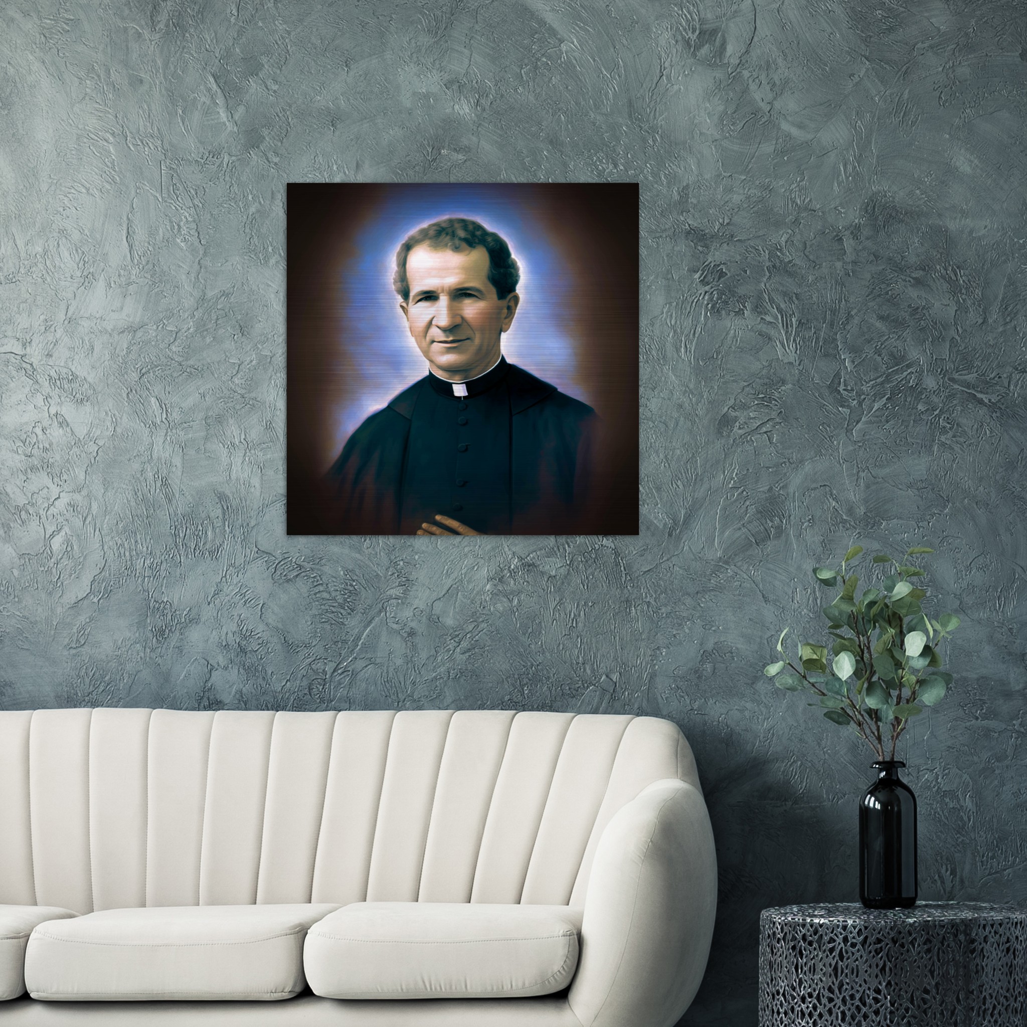 Don Bosco ✠ Brushed Aluminum Icon