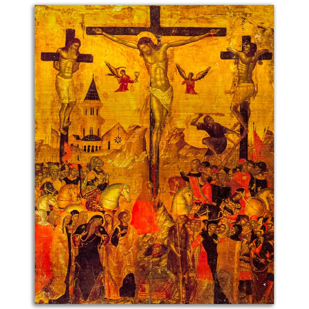 Icon of Crucifixion ✠ Brushed Aluminum