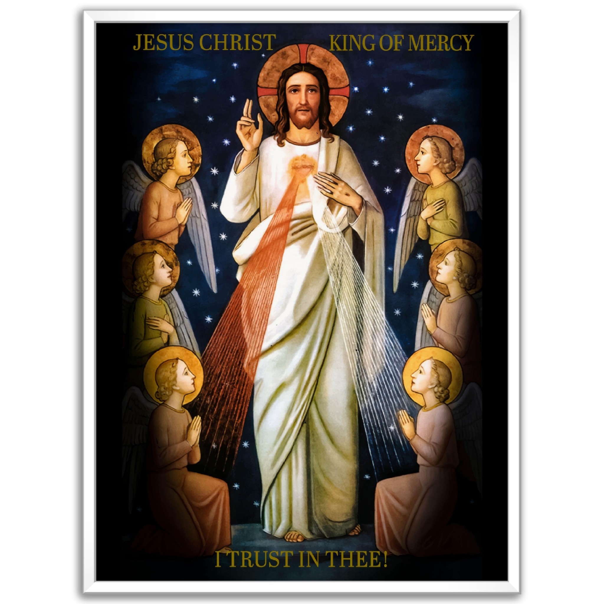 Divine Mercy - Limited Time Museum-Quality Matte Paper Metal Framed Poster (US & CA)