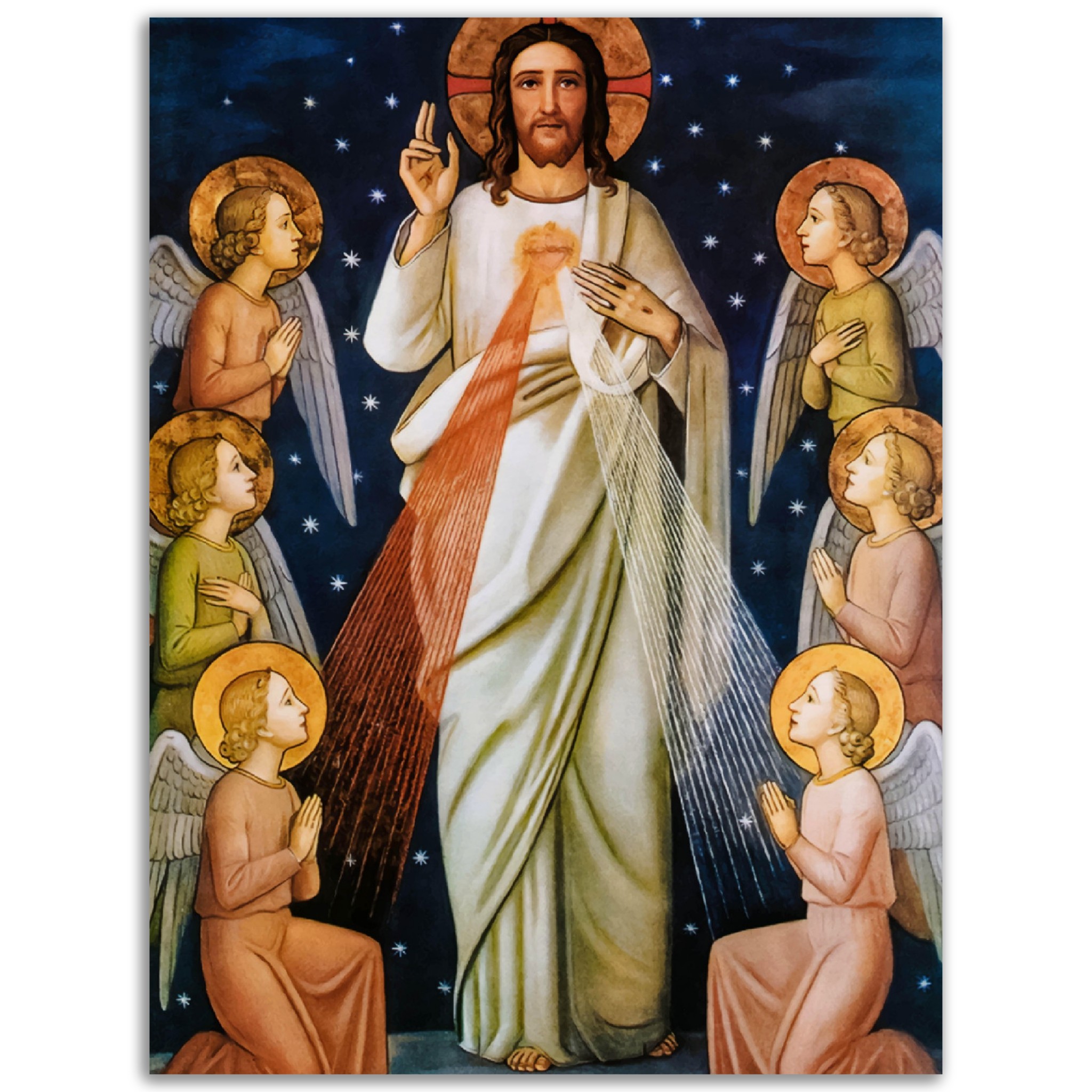 Jesus Christ King of Mercy ✠ Museum-Quality Matte Paper Poster 24×32 Museum-Quality Matte Paper Poster