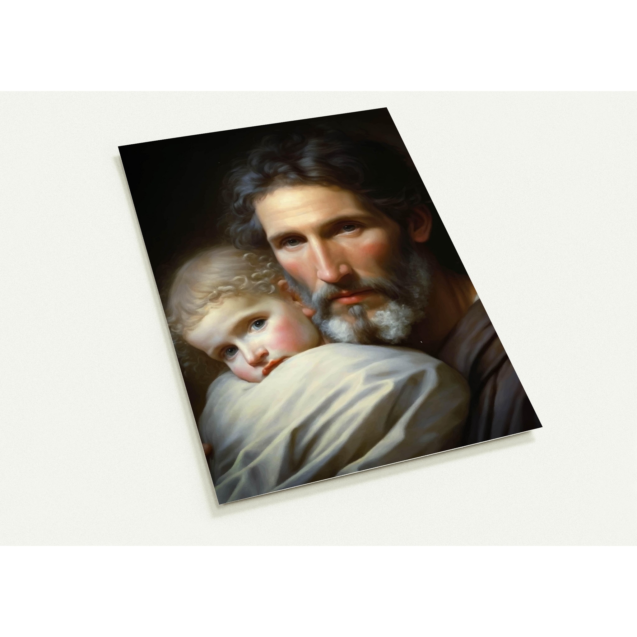 St Joseph and the Divine Child Silk Paper Print 10 copies