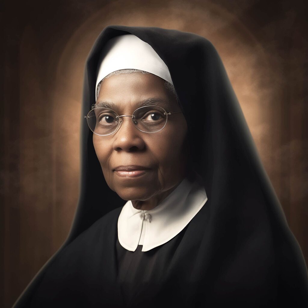 Sister Mary Wilhelmina Brushed Aluminum Print Wall Art Portrait