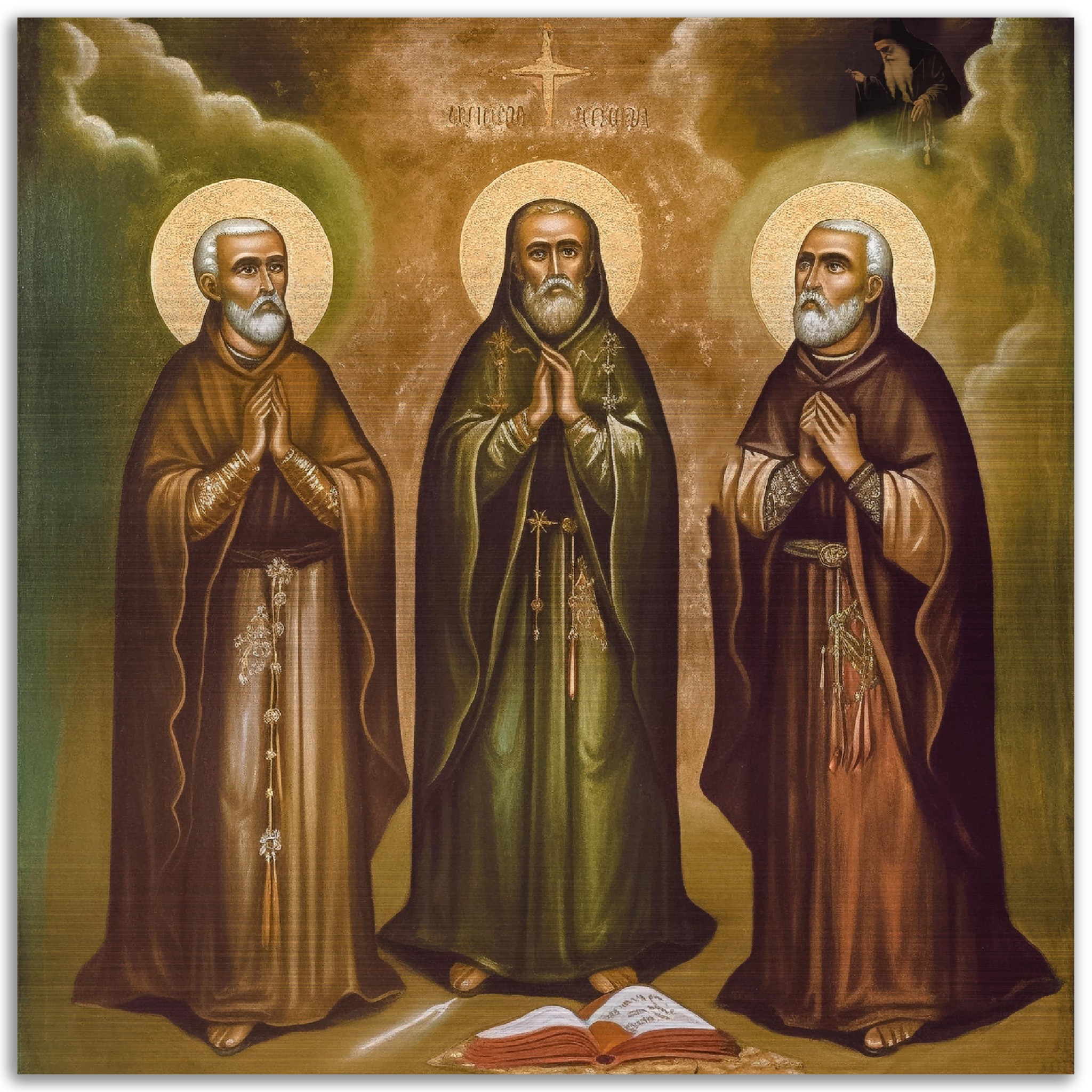 The Three Blessed Massabki Brothers to be named saints Brushed Aluminum Icon