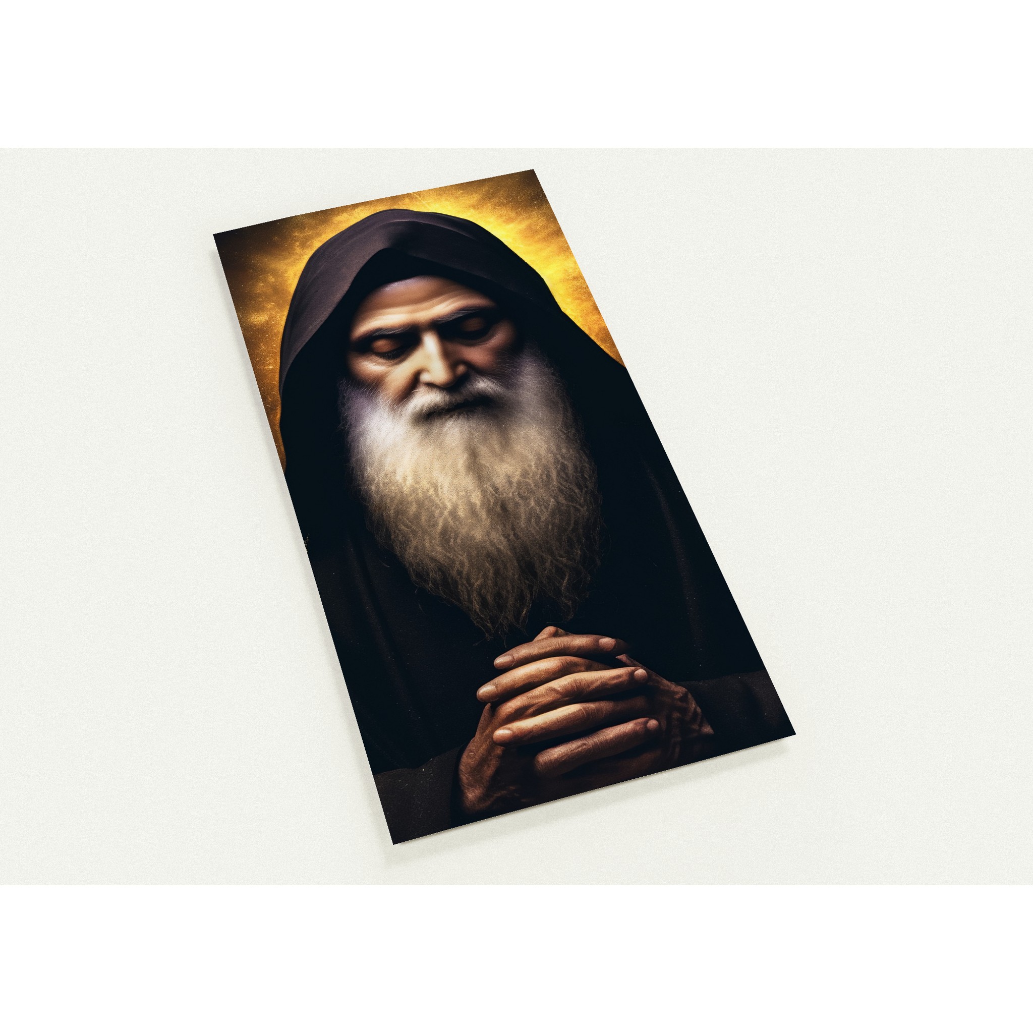 Mar Charbel, heart full of compassion - icon Silk paper print 10 copies