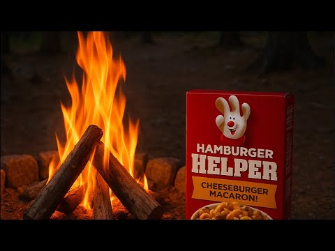 Campfire Cook Out Tonight! Hamburger Helper 😬
