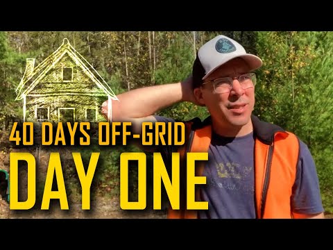 DAY 1: 40 DAYS OFF GRID 🔥 COOK CHICKEN | BUILD FORT | DELIGHT IN GOD