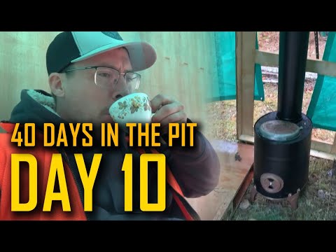 DAY 10: 40 DAYS in THE PIT 🔥RAINY DAY and NEW STOVE for FORT ANTHONY – Fr. Mark Goring