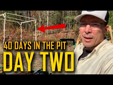 DAY 2: 40 DAYS in THE PIT 🔥 Next-Level Cooking and Fort Progress – Fr. Mark Goring