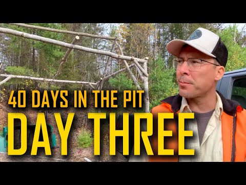 DAY 3: 40 DAYS in THE PIT 🔥 Next-Level Cooking and Fort Progress – Fr. Mark Goring
