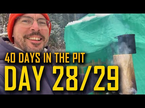 DAY 28/29: 40 DAYS in THE PIT 🔥 The Second Structure is Finally Built… 🔥